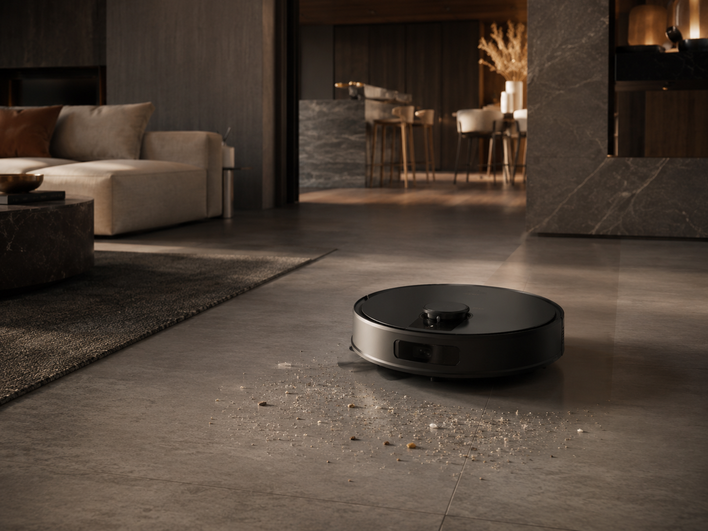 Robot vacuum cleaning hard floors