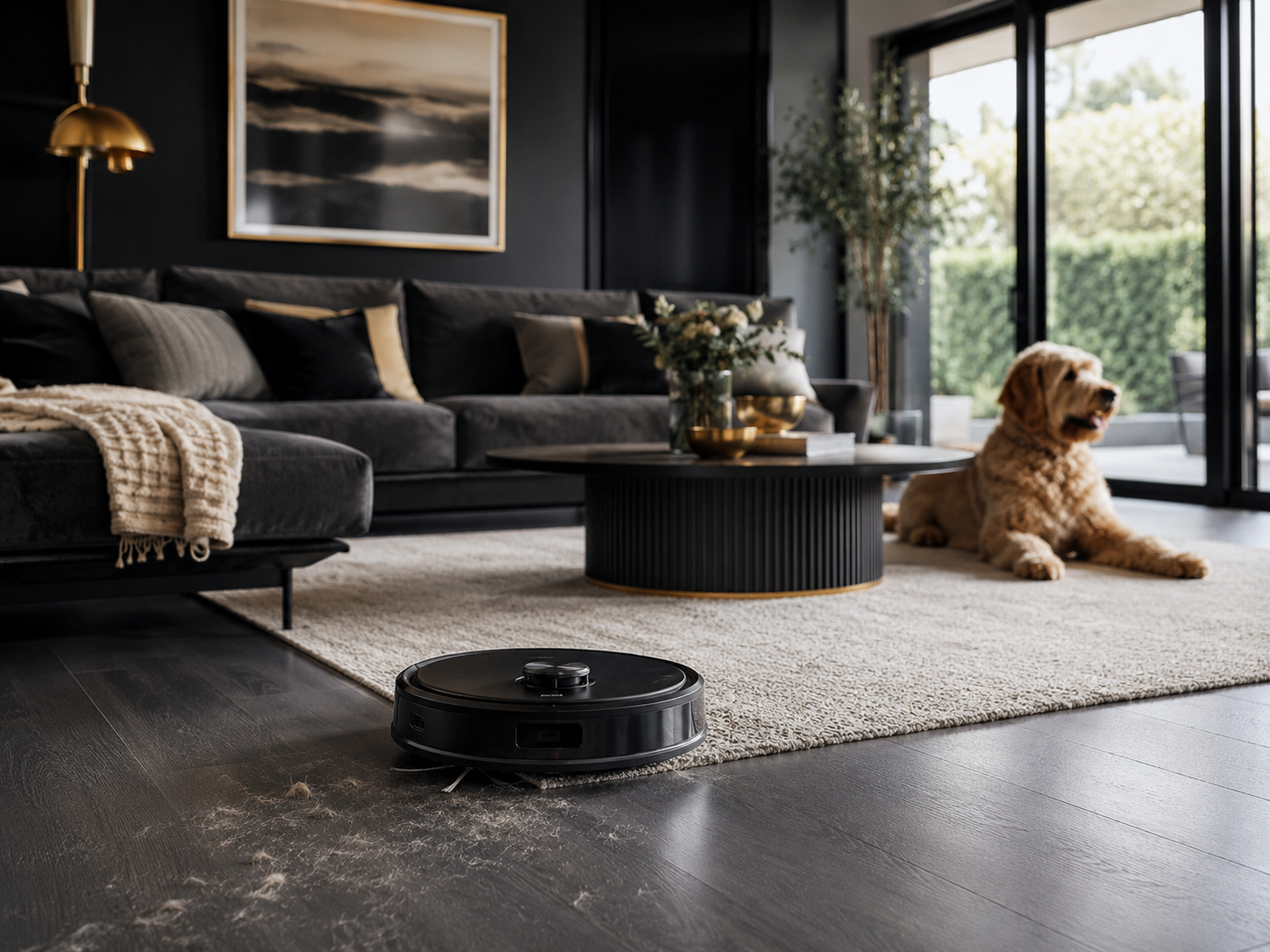 Robot vacuum pet hair and carpet detection